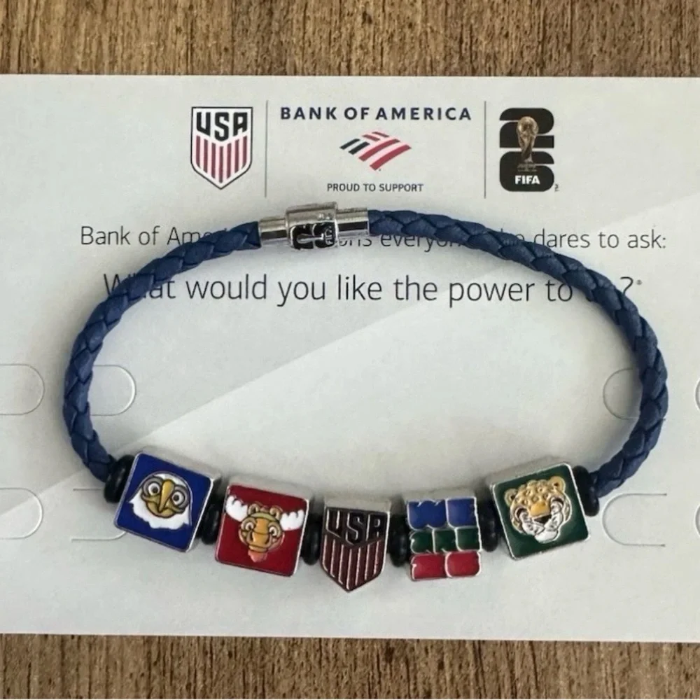 FIFA World Cup 2026 Bank Of America Event Exclusive USA Charm Bracelet